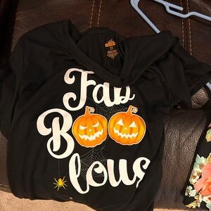 Halloween Fab Boo Lous Black T-Shirt